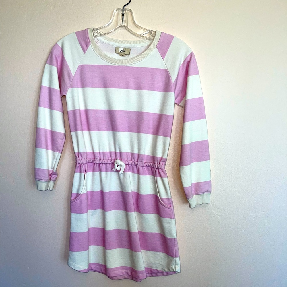 PEEK Pink snd white Jersey Weight Dress Girls